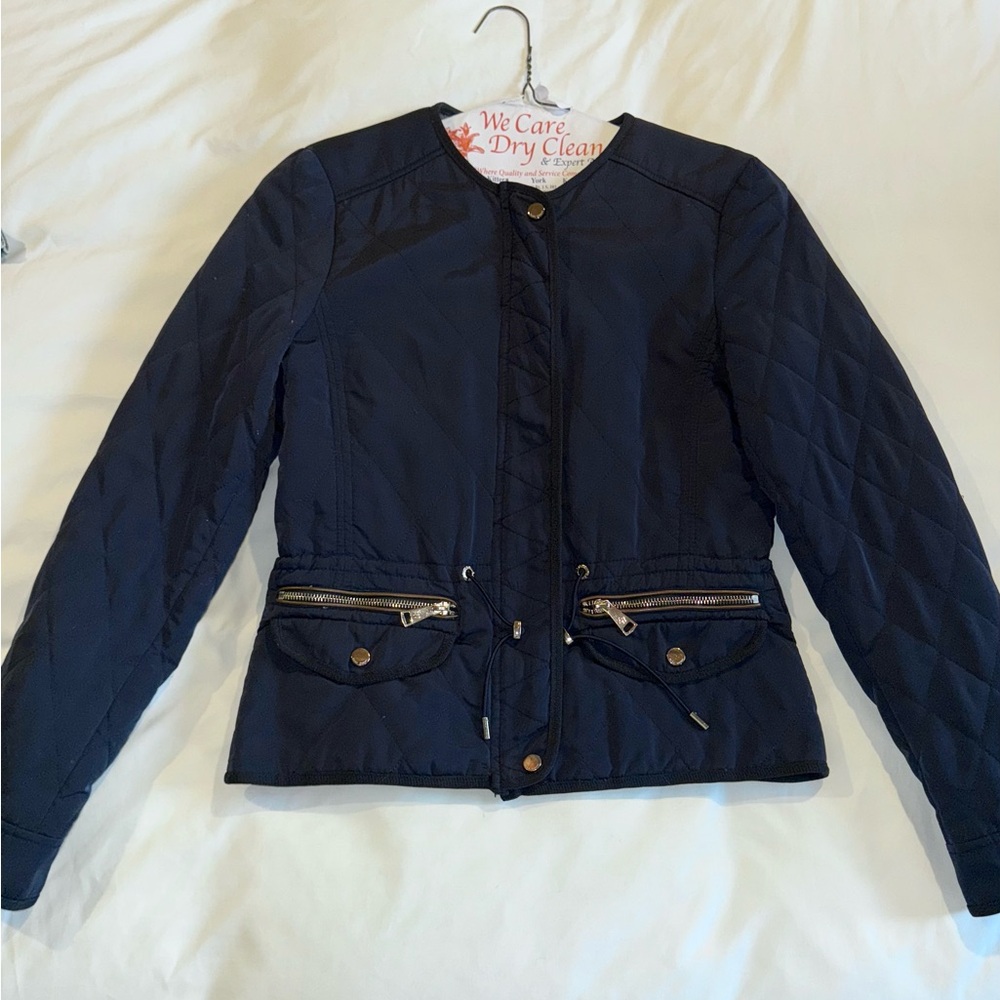 Zara Navy Quilted Women's Jacket